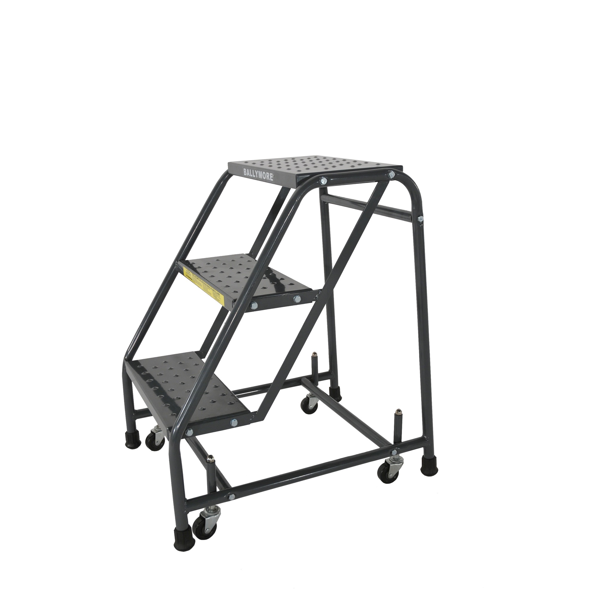 Ballymore, Rolling Ladder, Overall Height 28.5 in, Steps 3, Material Steel, Model# 318P